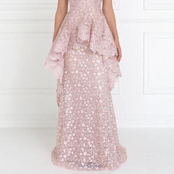 Mermaid Cute Long Dresses with Sheer Back GL1584 - Picture 4 of 11